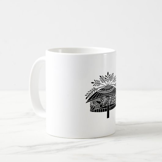 Bloemenhoed Koffiemok (Voorkant links)