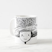 Bloemenhoed Koffiemok (Voorkant links)