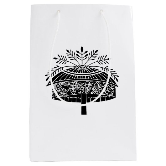 Bloemenhoed Medium Cadeauzakje (Voorkant)