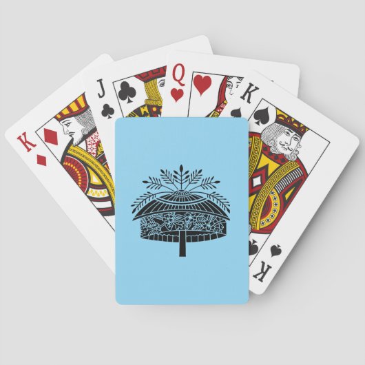 Bloemenhoed Pokerkaarten (Achterkant)