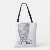 Bloemenhoed Tote Bag (Achterkant)