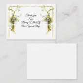  Bloemenhoek Dank u kaart Notitiekaartje (Voorkant / Achterkant)