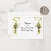  Bloemenhoek Dank u kaart Notitiekaartje (Voorkant / Achterkant in situ)