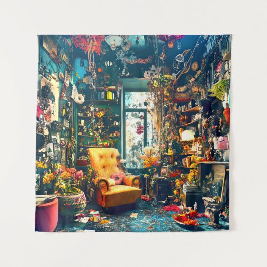 bloemenhol wandkleed (Voorkant)