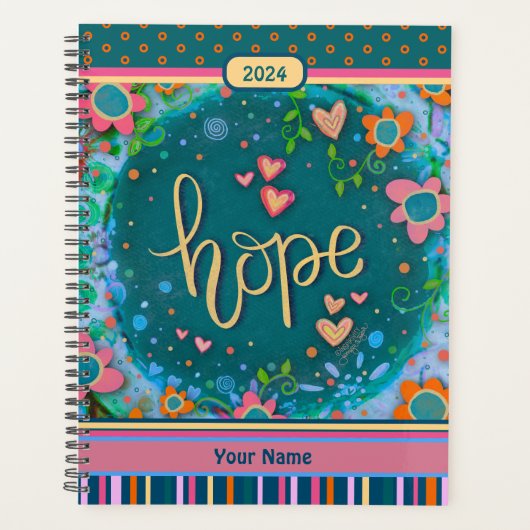  bloemenhoop Vrolijke harten Inspirivity Planner (Voorkant)
