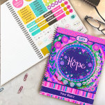 bloemenhoop Vrolijke Paarse Inspirivity Planner<br><div class="desc">Deze Inspirivity floral Hope paarse aanpasbare planner is de perfecte manier om elke dag georganiseerd te blijven. Deze planners zijn geweldig voor diegenen die elk jaar deelnemen aan de one word challenge. Het kleurrijke en inspirerend One Word kunstwerk maakt een geweldig gepersonaliseerd cadeau voor familie, vrienden, collega's of docenten. Haal...</div>