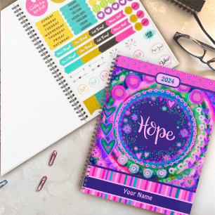 bloemenhoop Vrolijke Paarse Inspirivity Planner