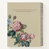 Bloemenhortensia-Elegant Botanisch Ontwerp Notitieboek (Achterkant)