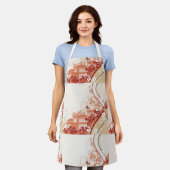 Bloemenhuis Illustratie Werveltje en Natuur Patroo Schort (Gedragen)