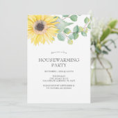 Bloemenhuis Warming Uitnodigingen (Staand voorkant)