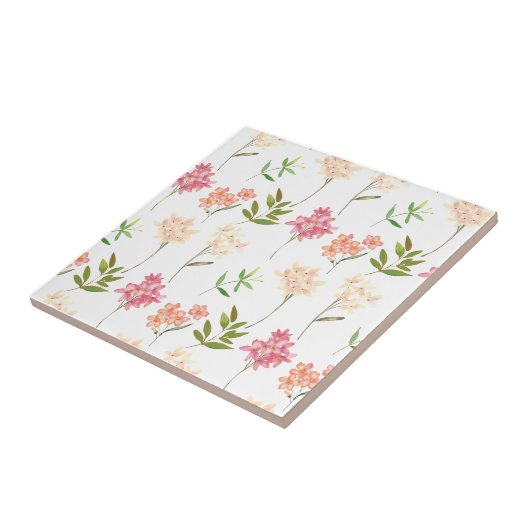  bloemenhuisje tegeltje (Zijkant)