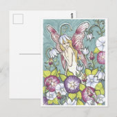 Bloemenhuizen Fairy Garden Fantasy Art Print Briefkaart (Voorkant / Achterkant)