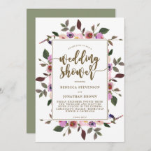  bloemenhuwelijksdouche uitnodiging