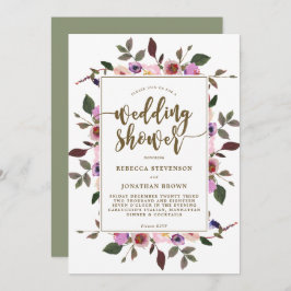  bloemenhuwelijksdouche uitnodiging