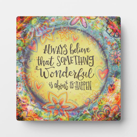 bloemeniets geweldigs citaat fotoplaat (Voorkant)