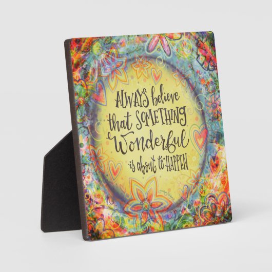  bloemeniets geweldigs citaat fotoplaat (Voorkant)