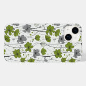 Bloemenillustratie, abstracte wilde bloemen, moder Case-Mate iPhone case (Achterkant (horizontaal))