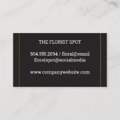 Bloemenillustratie | bloemistenschaar visitekaartje (Achterkant)