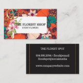 Bloemenillustratie | bloemistenschaar visitekaartje (Voorkant / Achterkant)