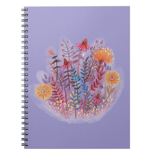 Bloemenillustratie Notitieboek (Voorkant)