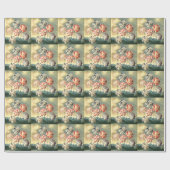  bloemenillustraties cadeaupapier (Vlak)