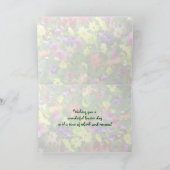 Bloemenimpressies Pasen Feestdagen Kaart (Binnen)