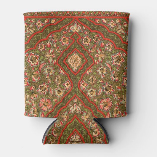  bloemenindiaanse tapijtpatroon blikjeskoeler (Voorkant)
