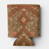 bloemenindiaanse tapijtpatroon blikjeskoeler (Achterkant)