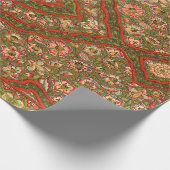  bloemenindiaanse tapijtpatroon cadeaupapier (Hoek)