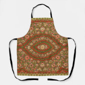  bloemenindiaanse tapijtpatroon schort (Voorkant)