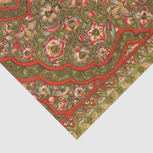  bloemenindiaanse tapijtpatroon tissuepapier (Detail)
