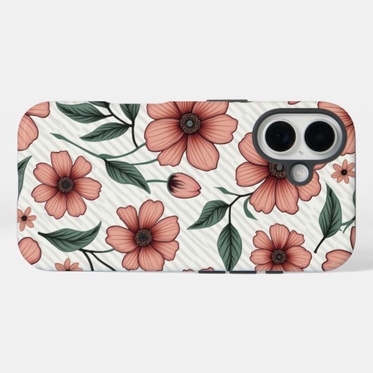 BloemeniPhone hoesje (Achterkant (horizontaal))