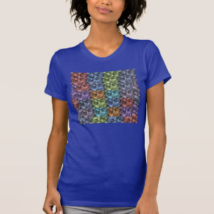 Bloemenjersey T-shirt (lapis) veelkleurig
