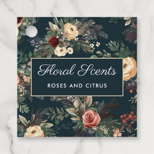  Bloemenkaars Hang Label met Logo (Voorkant)