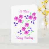 Bloemenkaart Mum Kaart (Gele Bloem)