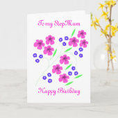 Bloemenkaart Stepmum Kaart (Gele Bloem)