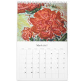 Bloemenkalender 2025 kalender (Mar 2027)