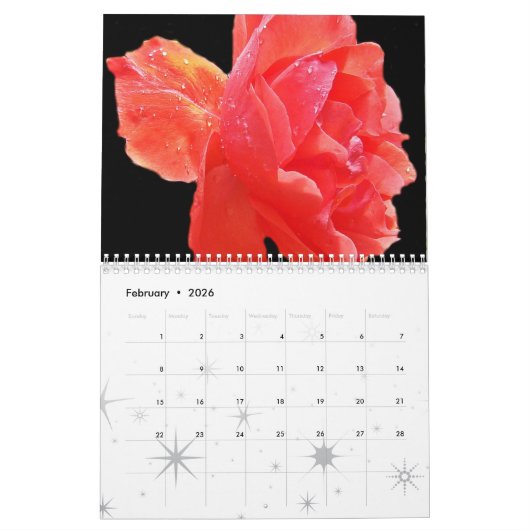 Bloemenkalender 2026 kalender (Feb 2026)