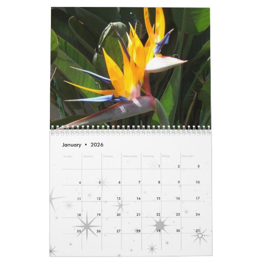 Bloemenkalender 2026 kalender (Jan 2026)