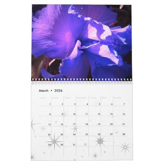 Bloemenkalender 2026 kalender (Mar 2026)