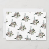  Bloemenkalfabet VROLIJKE Kerstfoto Feestdagenkaart (Achterkant)