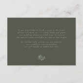  Bloemenkam Olijfsalie Monogram Details Informatiekaartje (Achterkant)