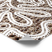  bloemenkant kunst poster (Hoek)