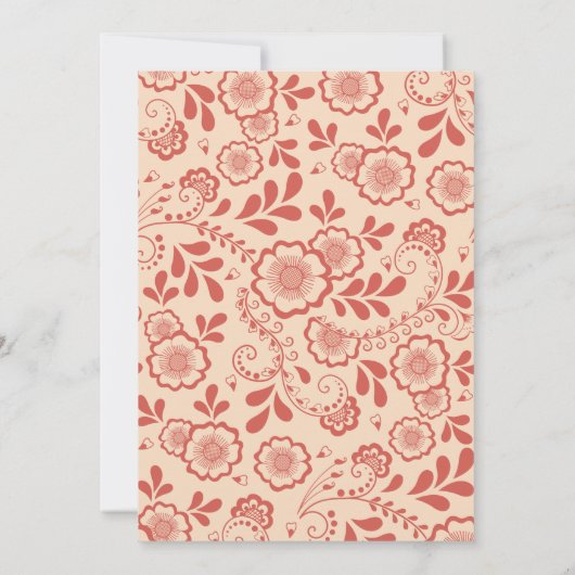 Bloemenkant Save the Date (Achterkant)