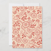  Bloemenkant Save the Date Kaart (Achterkant)