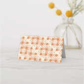  bloemenkantboog Cutie taart verjaardagsmaaltijd Plaatskaartje (Achterkant)