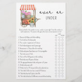 Bloemenkar - Over of Onder vrijgezellenfeest spel (Voorkant)