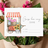 Bloemenkar - Raad eens hoeveel kurken bruidsspel Informatiekaartje