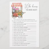 Bloemenkar - Wie kent de bruid beste spel (Voorkant)