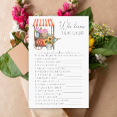 Bloemenkar - Wie kent de bruid beste spel